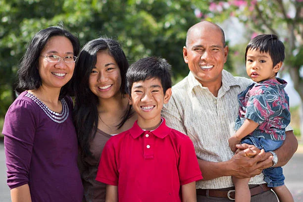 Filipino family protected by AXA insurance Cebu City